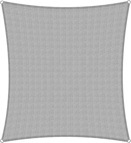 Miniatura 9 de Toldo parasol rectangular de 12 x 24 pies para patio, patio trasero, tela permeable para césped, jardín, actividades al aire libre, color gris claro