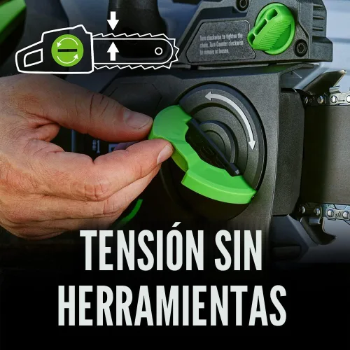 Miniatura 8 de Motosierra EGO POWER+, motosierra de 16” alimentada por batería, eléctrica inalámbrica, incluye batería de 56V 4.0Ah y cargador – CS1613