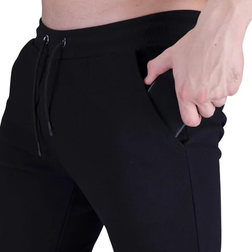 Miniatura 4 de Wangdo Pantalones deportivos ajustados para hombre, pantalones de entrenamiento para gimnasio, pantalones deportivos cónicos, pantalones deportivos
