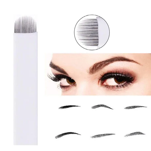 Miniatura 6 de Microblading Needles 60pcs S7, S12, U18 Surtido Maquillaje Permanente Manual Ceja Tatuaje Aguja Microblading Cuchillas Microblading Kits