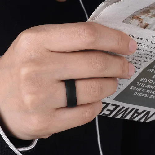 Miniatura 4 de Egnaro Diseño ergonómico y transpirable anillos de silicona para mujer con medias tallas anillo de boda de silicona para mujer 0236in de ancho