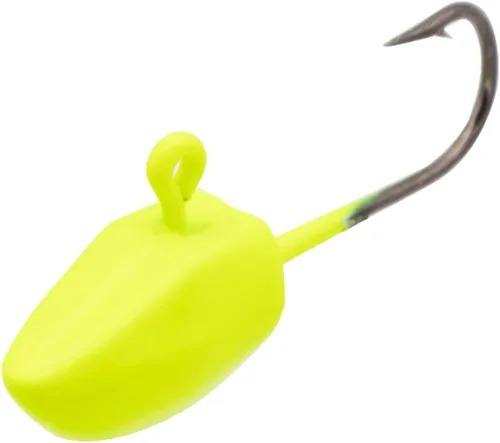 Eurotackle ESR Nano Tungsten Ice Fishing Jig Enhanced Sonar Return 2 Pack Chartreuse