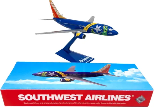 Miniatura 4 de Boeing Southwest Airlines Nevada 737-700 Escala 1:200 - Modelo de avión de plástico a presión - Réplica coleccionable de aviones Southwest Airlines