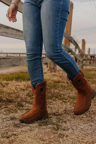 Miniatura 5 de Twisted X Wellington - Botas de senderismo para mujer punta redonda