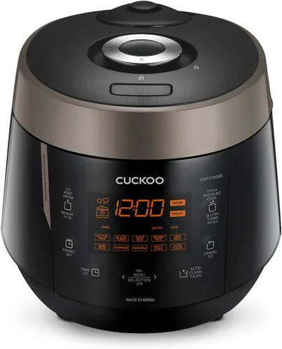 Miniatura 14 de Cuckoo CRP-P0609S - Olla de presión eléctrica para arroz, con calentamiento por inducción (negra)