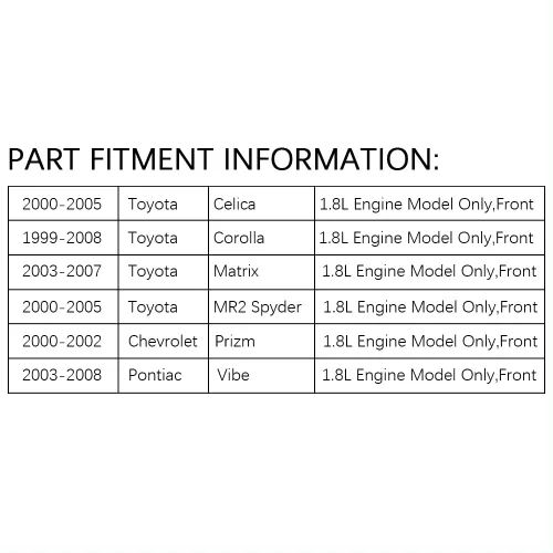 Miniatura 7 de IRONTEK Bobina de encendido UF247 apta para 00-02 para Chevrolet Prizm, 03-08 para Pontiac Vibe, 00-05 para Toyota Celica GT, 00-08 para Toyota