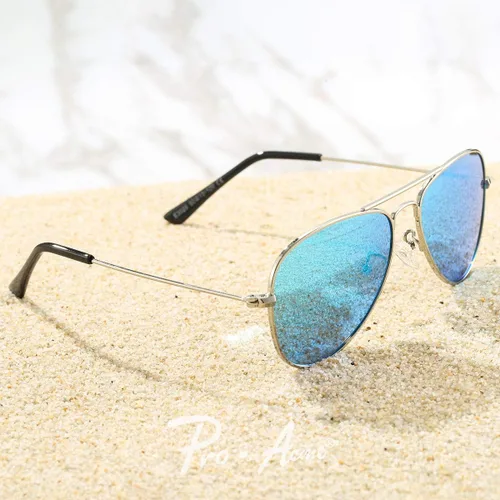 Miniatura 4 de Pro Acme Gafas de sol polarizadas pequeñas de aviador para niños y niñas marco de metal ligero de 2 a 10 años