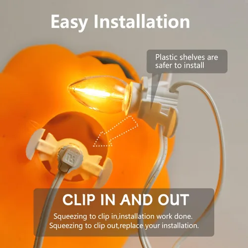 Miniatura 7 de Paquete de 2 cables de accesorios con 2 bombillas LED C7 con base de candelabro E12, cable blanco con enchufes de interruptor de encendido/apagado