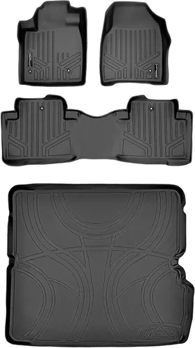 Miniatura 12 de MAXLINER Alfombrillas de Piso Juego de Revestimiento de 3 Filas para Honda Pilot 2009-2015