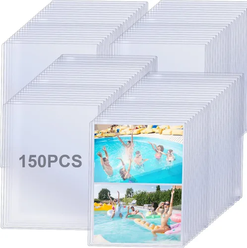 Miniatura 10 de 40 protectores rígidos de impresión de 5 x 7 pulgadas, protectores de hojas de páginas de plástico duro impermeable transparente para carga
