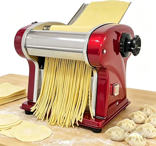 Máquina de prensado de masa eléctrica para hacer fideos domésticos Cortador de 0.098 in incorporado 135 W 11.0 lbs/H Salida para uso doméstico