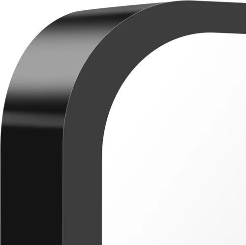 Miniatura 8 de FORBATH - Espejo de baño negro para sobre lavabo, espejo de pared de 16x24 pulgadas con marco de metal, esquinas redondeadas para baño, dormitorio