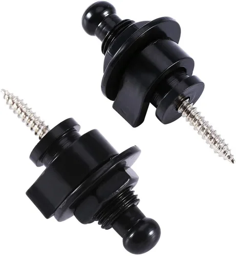 Miniatura 6 de Tbest Guitarra de bloqueo de seguridad, 10 unids/bolsa, correa de guitarra de metal, cerraduras y botones, correas de seguridad de liberación