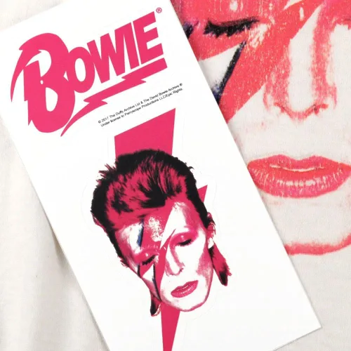 Miniatura 6 de David Bowie Aladdin Sane Álbum Art Pullover Sudadera con capucha y pegatinas