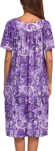 Miniatura 5 de Ekouaer Vestido de casa con bolsillos para mujer