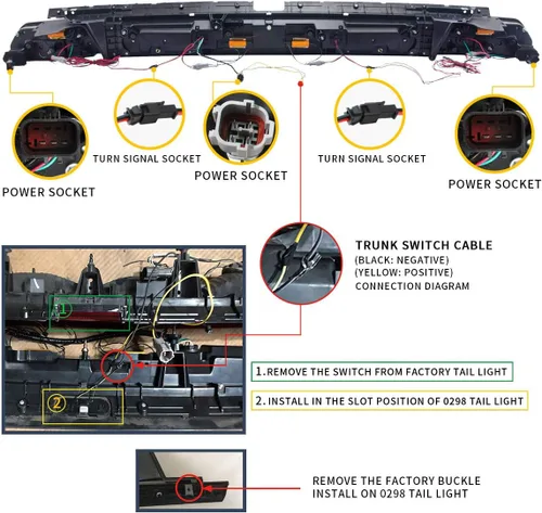 Miniatura 3 de VLAND - Luces traseras LED completas para Dodge Challenger Coupé 3ª generación 2008 2009 2010 2011 2012 2013 2014, con montaje de lámparas traseras