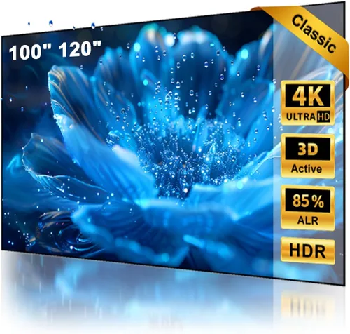 NothingProjector - Pantalla ALR para proyector de alcance ultra corto, 85% de rechazo de luz de techo ambiental, 100 pulgadas, 4K/8K UHD, 3D activo,