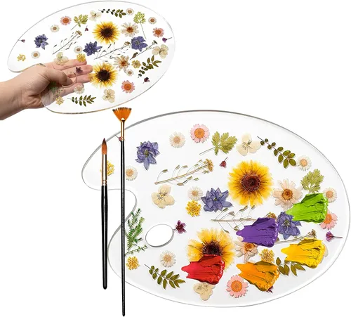 Miniatura 11 de Paletas de pintura botánica, artista de GUTE – Bandeja de pintura colorida para artistas de mezcla de colores, artistas, estudiantes y perfecto