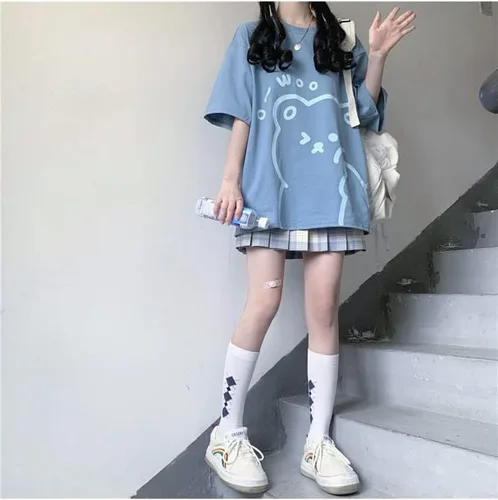 Miniatura 7 de Fairycore - Camisetas gráficas para adolescentes y mujeres, sudaderas preppy grunge, camisetas de gran tamaño, camisetas Kawaii holgadas, tops