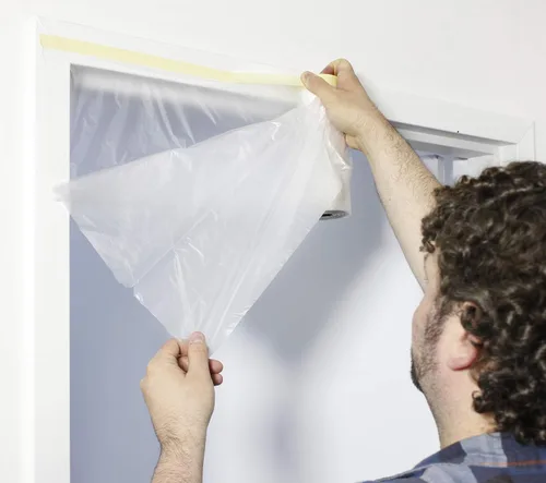 Miniatura 4 de VViViD Cinta autoadhesiva de grado químico y cortina de plástico resistente (paquete de 2 unidades (60 x 108 pies)