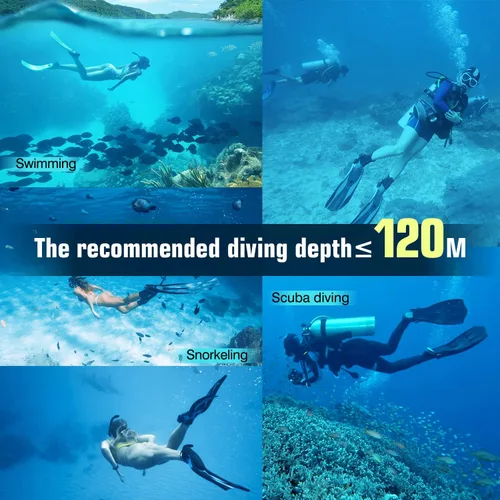 Miniatura 7 de Snorkel Set Wide-View Adult Snorkeling Scuba Gear, Professional Snorkel Goggles Anti-Fog Diving Mask, Anti-Leak Swim Goggles and Dry Top Snorkel for