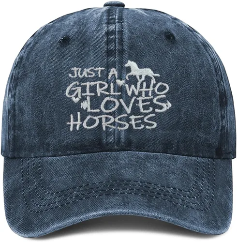 Miniatura 11 de Just Girl Who Loves Horse - Gorra de béisbol para mujer, ajustable, de moda, de algodón