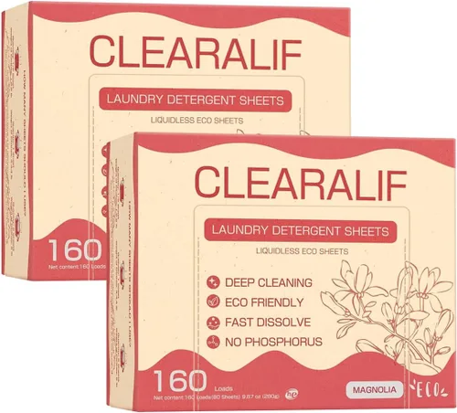 Miniatura 21 de CLEARALIF Hojas de detergente para ropa, lavanda, hasta 480 cargas, ideal para viajes, apartamentos, dormitorios, tiras de detergente para ropa