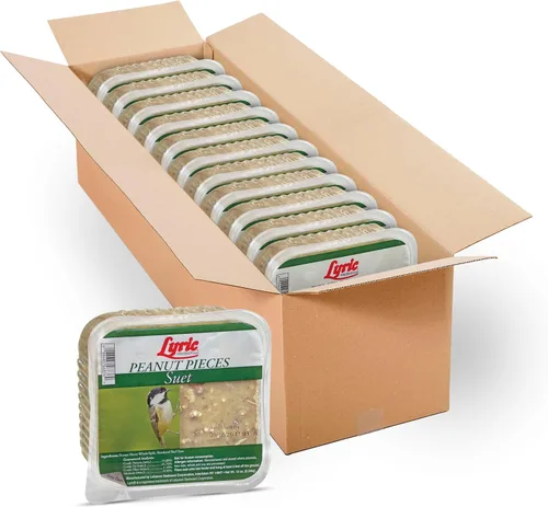 Miniatura 2 de Lyric Peanut Pieces - Pasteles de sebo de alta energía para aves silvestres, 12 onzas (paquete de 12)