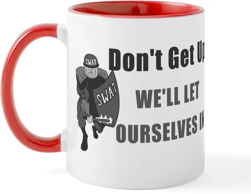 Miniatura 8 de CafePress SWAT Dont Get Up - Taza de café de cerámica de 11 oz (11.0 fl oz)