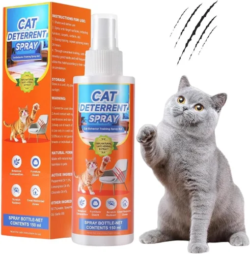 Spray repelente natural para gatos para interiores, espray disuasorio para orinar y orinar para perros, antimarcas disuasorio para sofás o alfombras