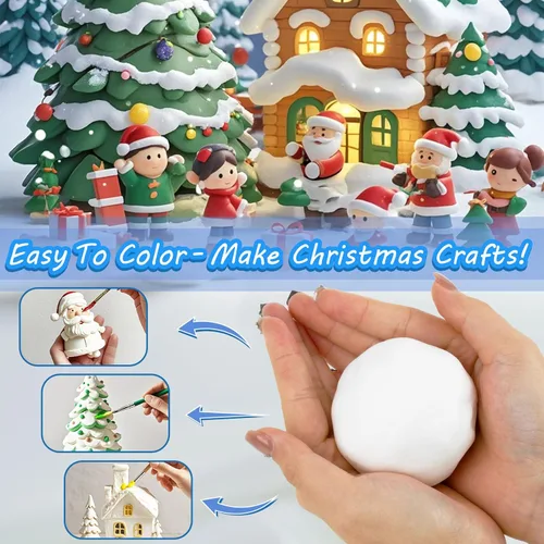 Miniatura 4 de RAINFLOW Arcilla de espuma blanca – Arcilla de espuma moldeable para cosplay, moldeado suave y esponjoso, perfecto para proyectos de arte