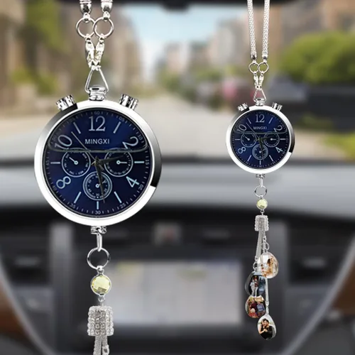 Miniatura 15 de Colgante personalizado negro-8 para foto de coche, adornos colgantes de automóvil, para mujeres y hombres, regalo del día de San Valentín