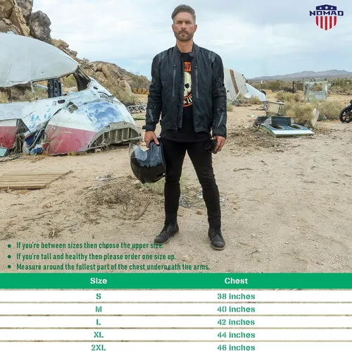 Miniatura 6 de Nomad - Chaqueta de motociclista para hombre, Ironborn, Cruiser Sportsbike Enduro, chaqueta de equitación para hombre con protección de armadura