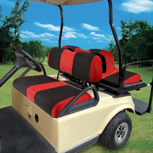 Miniatura 35 de Juego de fundas de asiento de carrito de golf, fundas para asientos delanteros de carrito de golf, ajuste para Club Car Precedent OEM, cojín de Azul