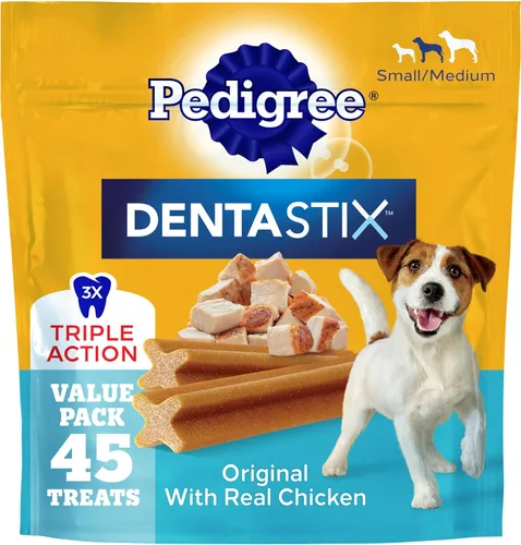 Bocados Pedigree Dentastix para perros pequeños/medianos.