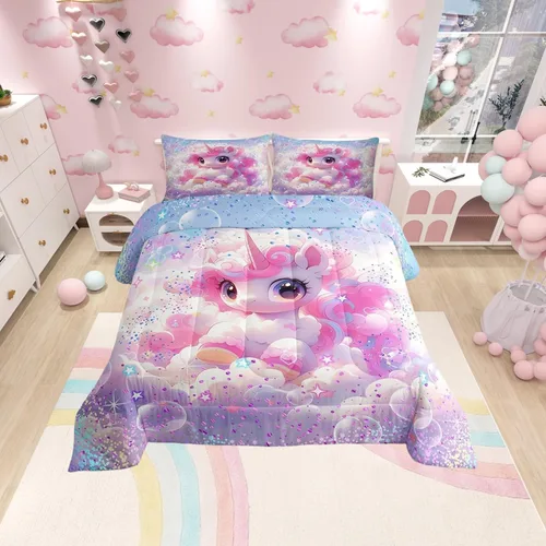 Miniatura 31 de Castle Fairy Juego de edredón con estampado azteca occidental, juego de ropa de cama geométrica a rayas marrones para niños y adolescentes