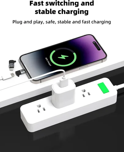 Miniatura 2 de Adaptador OTG de audio USB C hembra a Lightning macho (paquete de 3) para iPhone 14 13 12 11 Pro Max Tipo C Cable de carga MFI Convertidor para iPad