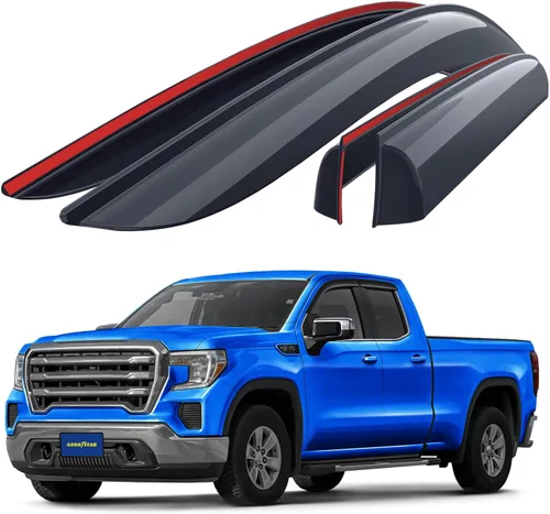 Miniatura 11 de Goodyear - Deflectores de ventana inastillables para Toyota Corolla 2014-2019 Sedan, protectores de lluvia con cinta adhesiva, viseras de ventana