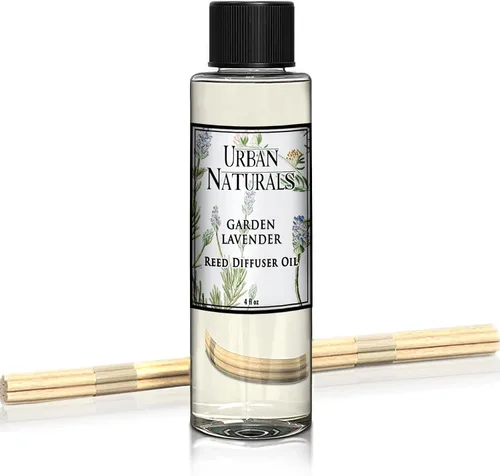 Miniatura 43 de Urban Naturals Recambio de aceite difusor de varillas ámbar y lavanda, lavanda relajante, ámbar cálido, aroma calmante para habitación, 4 onzas +
