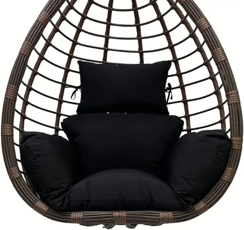Srutirbo Cojín para silla de huevo, cesta colgante para exteriores, impermeable, para colgar en el exterior, cojín para silla de huevo, cojín de