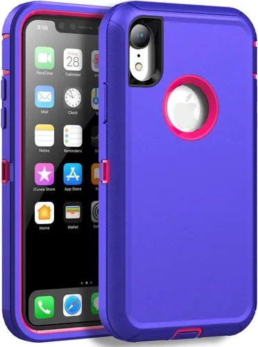 Miniatura 8 de MXX Compatible con iPhone XR, 3 capas súper protectoras, cuerpo resistente, resistente, a prueba de golpes y polvo, diseñada para Apple Xr funda