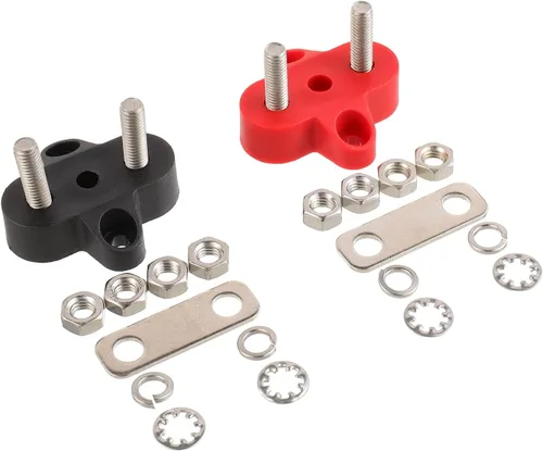 Miniatura 2 de M6 1/4 "Terminal Stud Battery Terminal Block 12-48V DC Bus Bar para RV Camper Barco