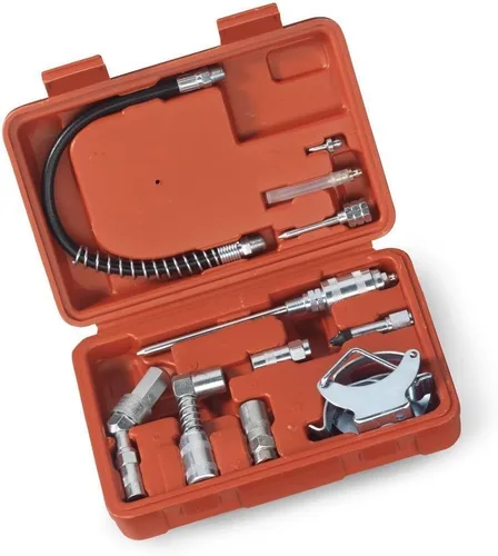Miniatura 3 de Tooluxe 61077L Pistola de engrase multifunción y kit de accesorios de lubricación