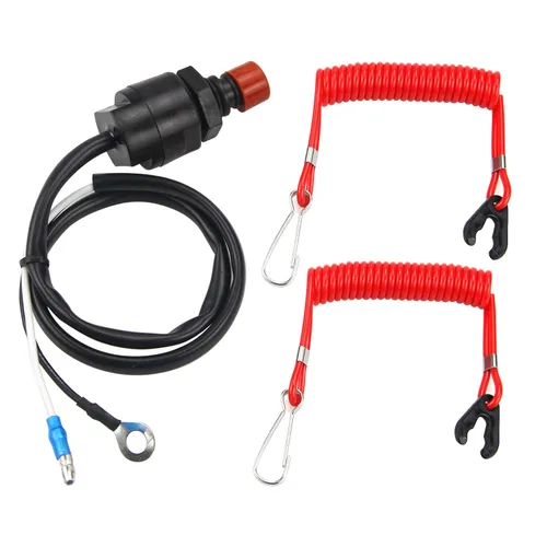 Miniatura 11 de ZOOKOTO Cordón universal para motor fuera de borda para interruptor de parada urgente y cordón de seguridad para Yamaha/Tohatsu/Honda Motores fuera