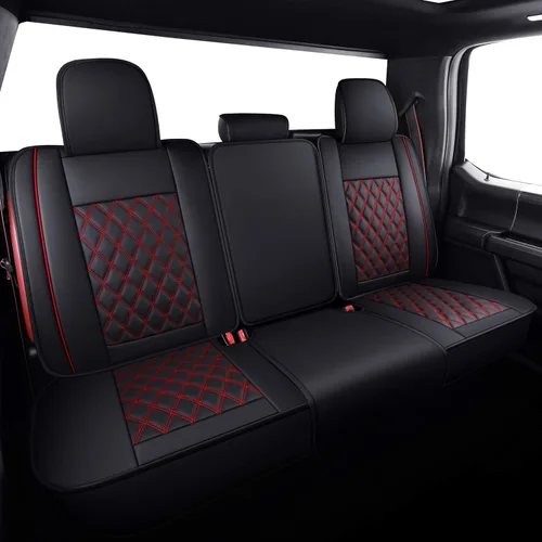 Miniatura 3 de Aierxuan - fundas de asiento de automóvil Negro-rojo