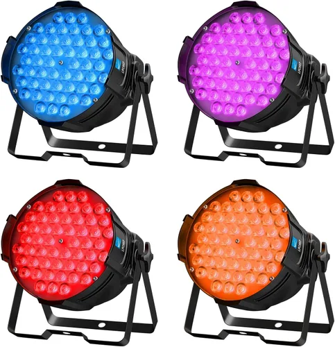 Miniatura 9 de Big Dipper Luces LED de escenario Par de luces 54X3W RGB multicolor brillante iluminación con sonido DMX activado maestro-esclavo luces elevadas