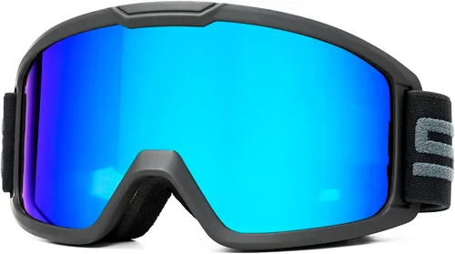 SPOSUNE Gafas de esquí y nieve, resistentes al viento, antivaho, protección UV para hombres y mujeres, motocross, motocicleta, ATV, todoterreno, OTG