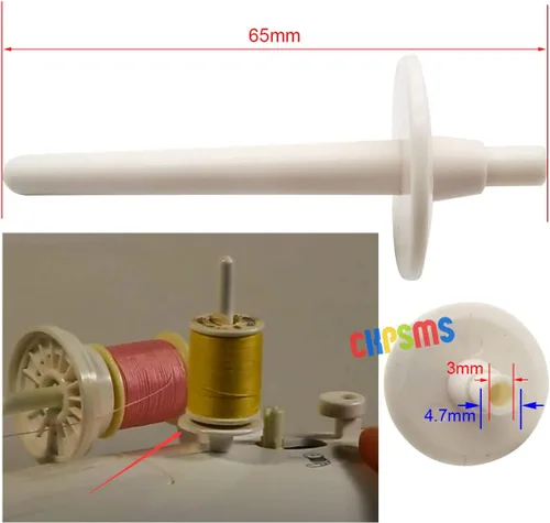 Miniatura 2 de CKPSMS Marca: pasador de carrete de máquina de coser extra/de repuesto (el diámetro interior de la abertura es de 0.118 pulgadas) funciona