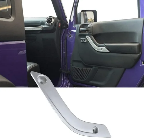 Miniatura 3 de POETRYXIAO Moldura para manija de agarre de puerta interior para Jeep Wrangler JK 2011-2018, Wrangler OEM #1RC72JAHAD, accesorios Wrangler