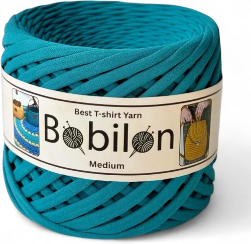 Miniatura 36 de Hilo de Camiseta de Algodón 7-9 mm (0.276-0.354 in) para Ganchillo, Tejido, Macramé, Manualidades DIY – Jersey Soft Ribbon, Fettuccini Zpagetti